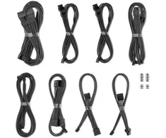 CableMod C-Series Pro ModMesh Cableset, 2x 12V-2×6-Cable, StealthSense, for Corsair Type 5 RMx Shift PSUs – carbon, 65cm