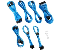 CableMod C-Series PRO ModMesh 12VHPWR Cable Kit for Corsair RM, RMi, RMx (Juodas Label) – mėlynos spalvos