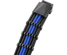 CableMod C-Series PRO ModMesh 12VHPWR to 3x PCI-e Cable for Corsair – 60cm, juodos spalvos/mėlynos spalvos