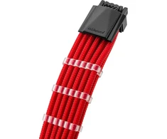 CableMod C-Series PRO ModMesh 12VHPWR Cable Kit for Corsair RM, RMi, RMx (Juodas Label) – raudonos spalvos