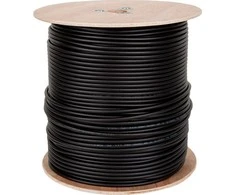 Cabletech Koaksialinis kabelis F690BV varinis su geliniu užpildu 75om, Ø7.3mm, juodas