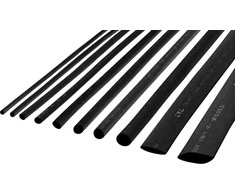 Termiškai susitraukiantis vamzdelis 3.5 mm-1 m juodas Rebel