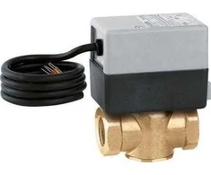 Caleffi Dviejų krypčių zoninis vožtuvas su varikliu. Su pagalbiniu mikrojungikliu 1 6