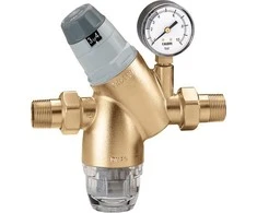 Caleffi slėgio reguliatorius su keičiama kasetė ir 3/4 colio matuoklis (535151)