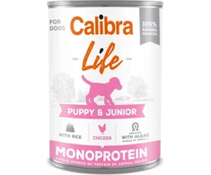 Šunų Maistas - CALIBRA Dog Life Puppy&amp;Junior Vištiena ir Ryžiai 400g Be Gluteno