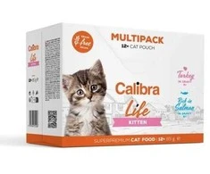 Kačių Maistas - CALIBRA Cat Life Katinėlių Multipack Drėgnas Maistas 12x85g
