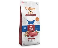 Šunų Maistas - CALIBRA Life Senior Medium Šviežia Jautiena 12kg Be Glitimo