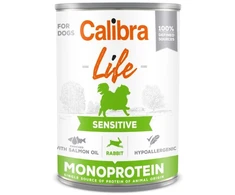 CALIBRA LIFE Sensitive rabbit – drėgnas Maistas šunims – 0,4kg