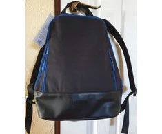 Calvin Klein, School, Polyurethane, Textile Backpack, Gray, Travel, Unisex