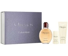 Set Calvin Klein: Obsession Eau De Toilette For Men, 125 ml + Obsession Calming After-Shave Balm, 100 ml + Obsession Anti-Sweat Dezodorantas Stick For Men, 75 g