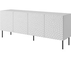 Cama Meble Saugojimo Skrynia - HOLE 190x40,5x74,5 cm, Balta Matinė