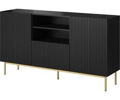 Cama Meble Baldas - Pafos 150x40x90, Matinė Juoda