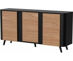 Cama Meble Komoda - Cama Volare 151 x 39 x 75 cm Juoda/Riešutmedis