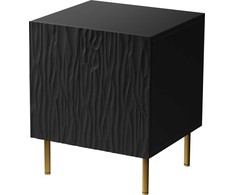 Cama Meble Naktinis Staliukas - Jungle 53.5x40.5x44 Juodas, Auksinis