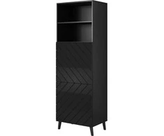 Cama Meble Spinta - Abeto 60x40x176,5 Cm Juoda Blizgi