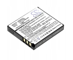 „Cameron Sino“ akumuliatorius. Akumuliatoriaus tipas: „Panasonic Cga-s008“, „Cga-s008a“, „Dmw-bce10“, „Ricoh Db-70 / Cs-bce10“.