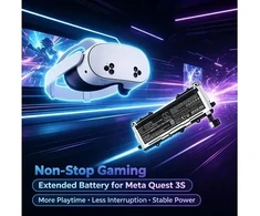 Cameron Sino Akumuliatoriaus baterija, tipas Mc-1045741-b, skirtas VR akiniams Meta Quest 3s 3 S / 4300 mah / Cs-mtc310sl (SB12348)