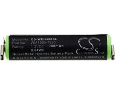 Cameron Sino baterijos įkraunamos baterijos tipas Wm1590-7290, skirtos Wella Bella Super Chromini Contura / Cs-weh400sl skustuvams