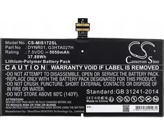 Cameron Sino Baterijos tipas: Dynr01 G3hta027h, skirtas „Microsoft Surface 4 Pro 4 1724“ / Cs-mis172sl