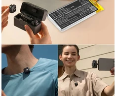 Cameron Sino Įkraunamas akumuliatorius Dji BSX300-1950-3.87, skirtas Dji Mic Mini / CS-djx300sl mikrofonui