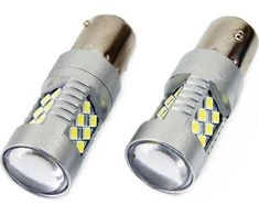 Amio LED lemputė P21W CANBUS Baltos 12V-24V I Atbulinės eigos 2vnt.