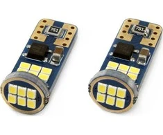 Amio LED lemputė w5w T10 CANBUS 18SMD Balta spalva