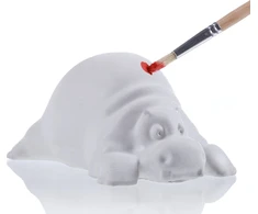 Candellana Kolorowanka 3D Hipopotam Figūrėlė gipsowa