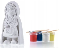 Candellana Kolorowanka 3D Raudona kapturek Figūrėlė gipsowa