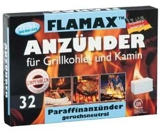 Flamax 1318113 parafino uždegimo kubeliai, 32 vnt.
