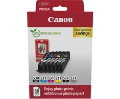 Canon PGI-530 / CLI-531 PGBK/C/M/Y/BK//GY PHOTO VALUE