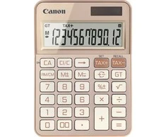 „Canon KS-125KB“ skaičiuotuvas Kompiuteriniai blankai Paprastas skaičiuotuvas Aukso rožinis