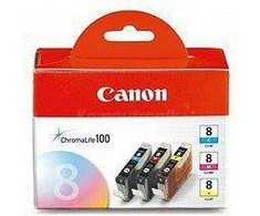 Canon CLI-8CMY / 0621B029 (žalsvai mėlyna, geltona, juoda)