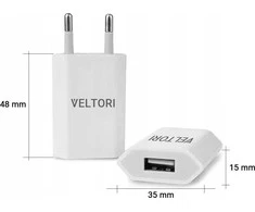 VELTORI POWER ON USB 5V 1A VTL1 Universalus išmaniųjų laikrodžių įkroviklis