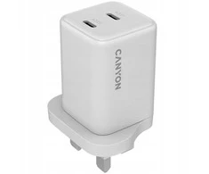 CANYON Įkroviklis jungiama į tinklą CU65ACC GaN 65W 2xPD 1xQC UK Balta