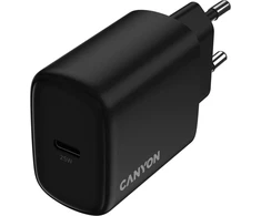 CANYON įkroviklis OnCharge 250 25W 1xPD EU Juodas