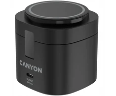 Įkroviklis Canyon CANYON Stacja ładująca 4w1 bezprzew. 30W su kablem 1m juoda