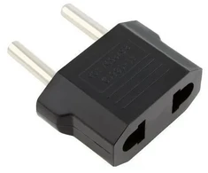 Canyon Riff Travel Power Socket adapteris JAV / CN 2 kontaktų - Euro 2pin Juodas