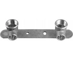 Capricorn Plokščia čiaupo juostelė su 100 mm tarpu, žalvarinės alkūnės 1/2x15 (20 vnt.) - 9-4470-100-12-33-13