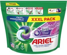 Ariel All-in-1 Pods Lenor Amethyst Želinės Skalbimo Kapsulės, 52 Kapsulės
