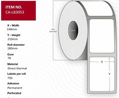 Capture Label 148x210, Core 76,