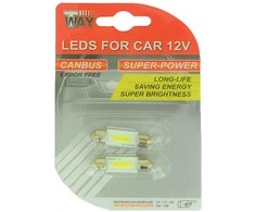 T Way Automobilio lemputė C5W, LED, balta, 12 V