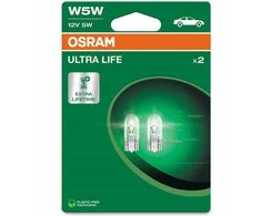 LEMP AUT OSRAM 2825ULT-02B 5W 12V BLI2