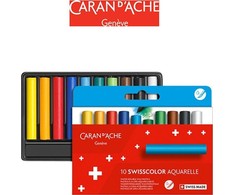 Caran d`Arche Karanas D 'Ache Swisscolor vaško čiaupai, kartono dėžutė, 10 vnt.