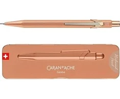 Caran d`Arche Automatinis pieštukas CARAN D 'ACHE 844 Brut Rose, dėžutėje, rožinis auksas