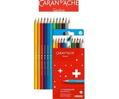 Caran d`Arche SARAN D 'ACHE Vonios spalvos akvarelė, kartoninė dėžutė, 12 vnt.