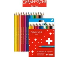 Caran Darche Caran d `Arche CARAN D' ACHE Swisscolor akvarelės, kartoninė dėžutė, 18 vnt.