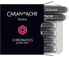 Caran d`Arche Chromatikos rausvos rašalo kasetės 6 vnt.