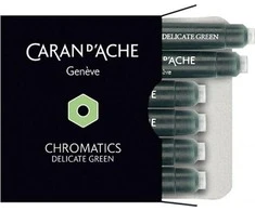 Caran d`Arche Chromatikos žalia rašalo kasetės 6 vnt.