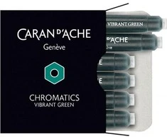 Caran d`Arche Chromatikos tamsiai žalia rašalo kasetės 6 vienetų
