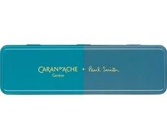 Caran D'ache Caran d`Arche Fountain Pen 849, Paul Smith Ed4, žalsvai mėlyna/plieninė F dėžutė